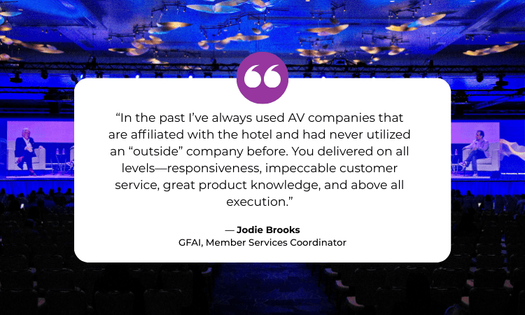 outside av provider for hotels