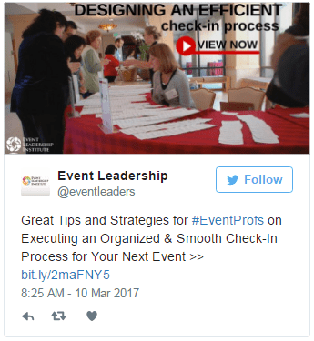 Event Leadership twitter