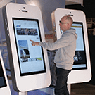 Giant smartphone for events trade show rentals