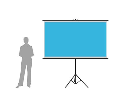 standard projector and screen rental package