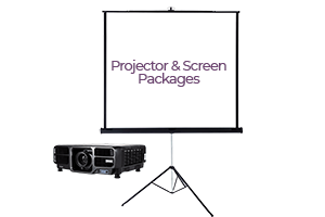Hollywood projector and screen package rental
