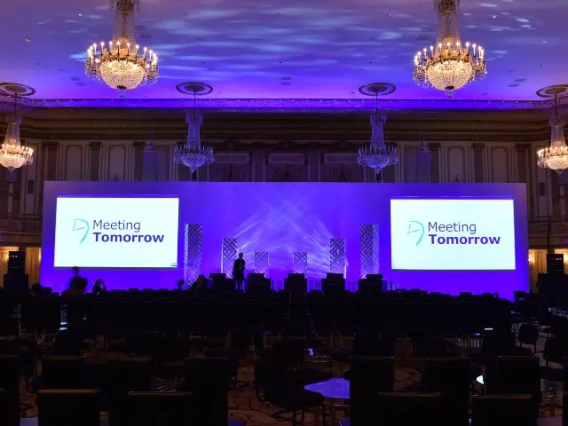 Corporate Event Stage at the Hilton Hotel