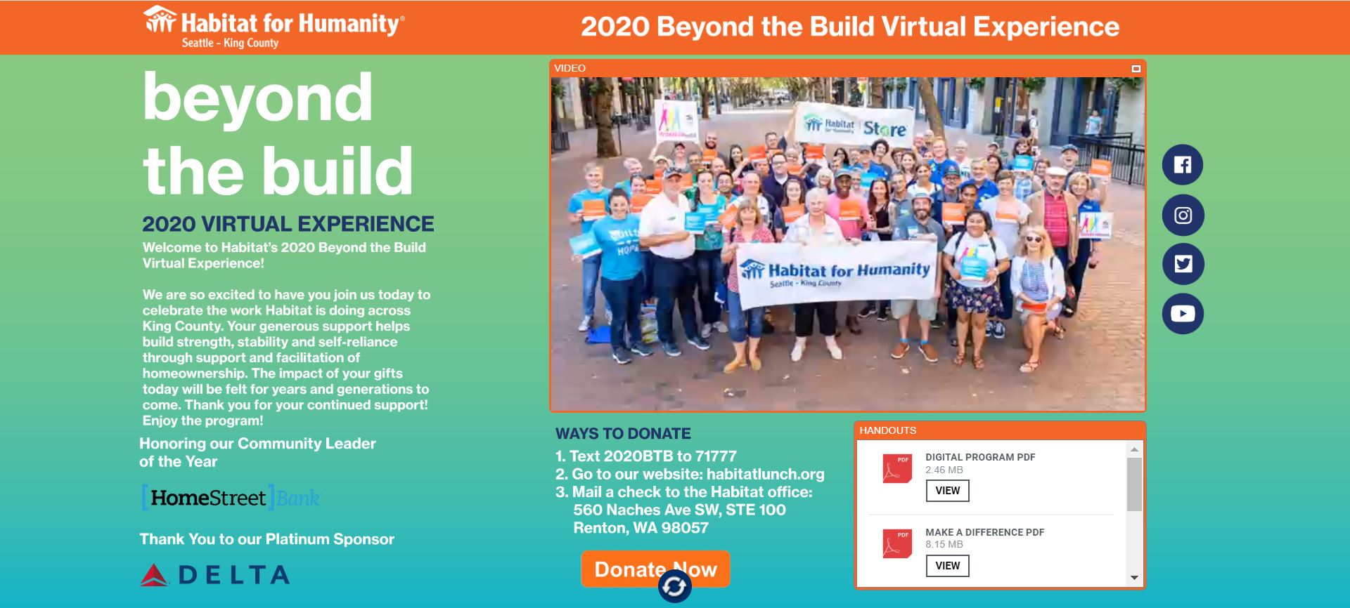 Habitat for Humanity’s $1.6 Million Virtual Fundraiser