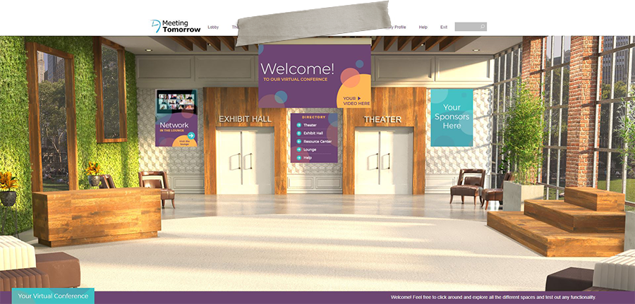 custom virtual event moodboard