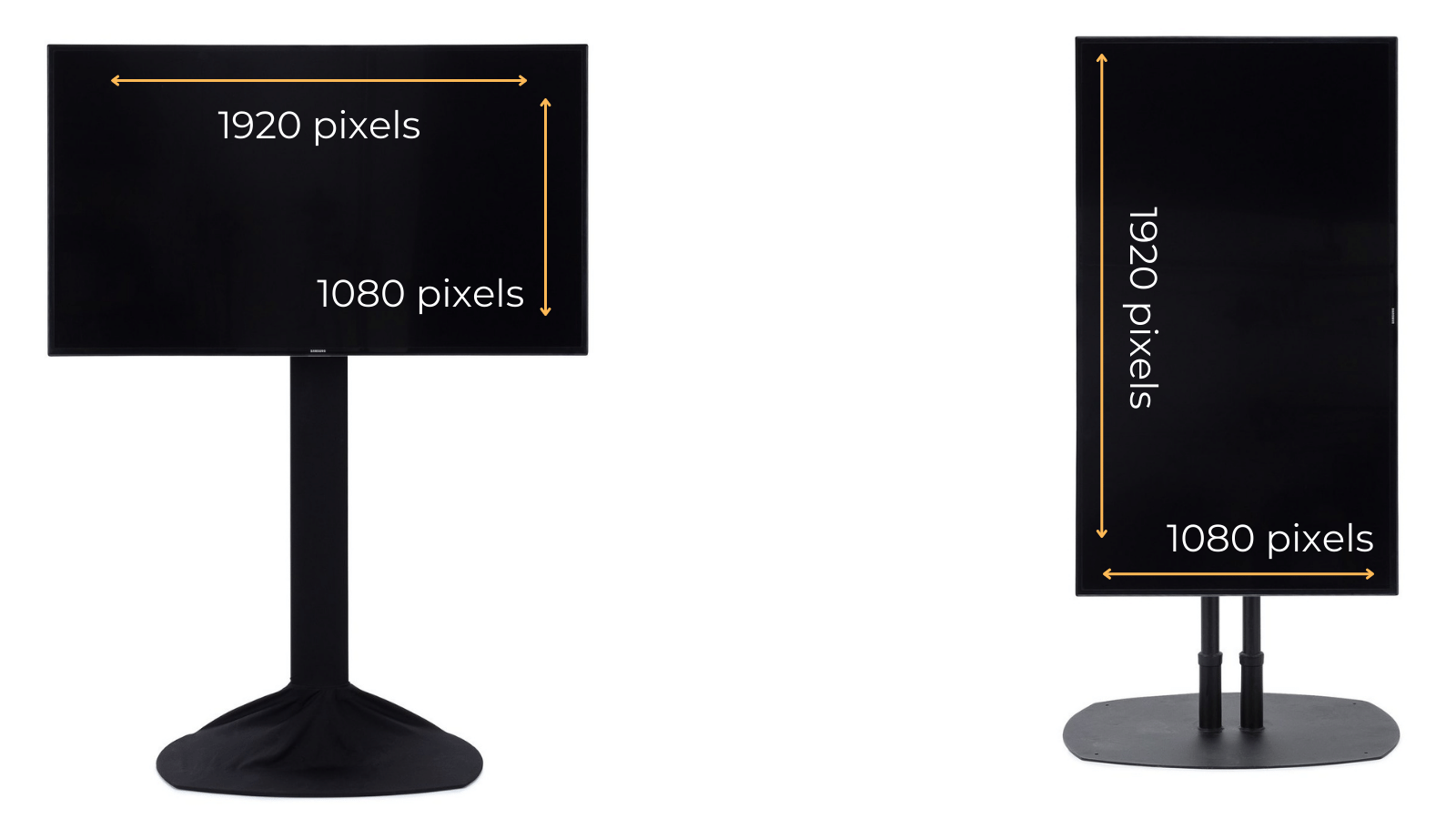 digital signage dimensions