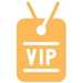 VIP badge icon for presenter management