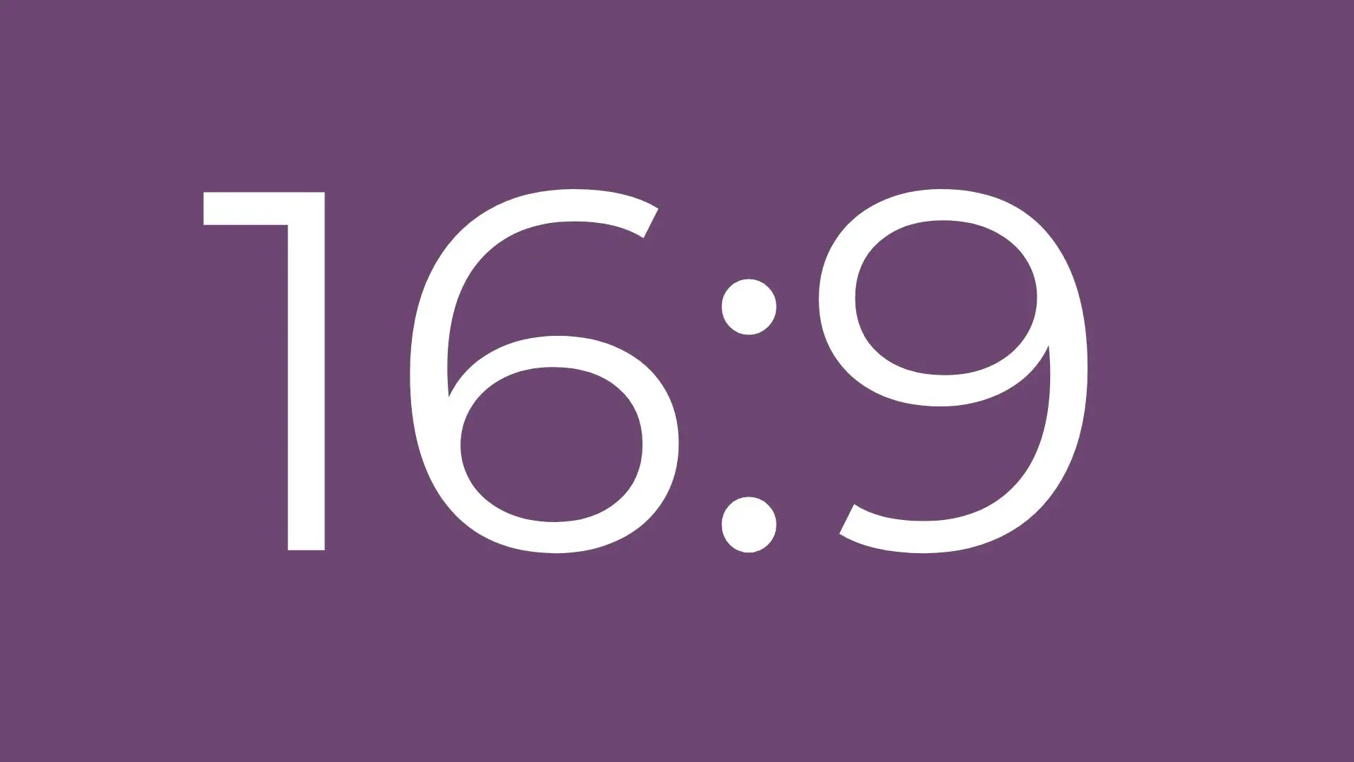 16:9 video wall size