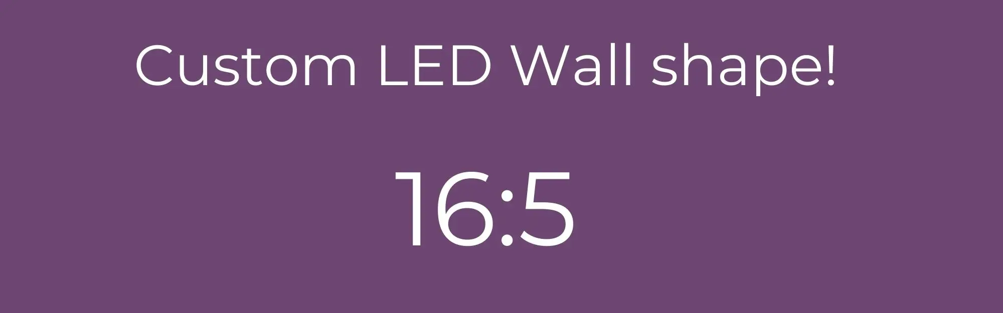 custom led wall shape