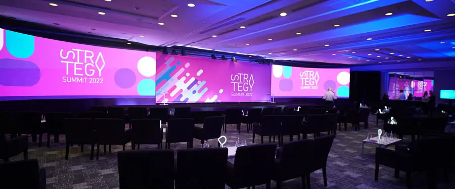 video wall event planning example