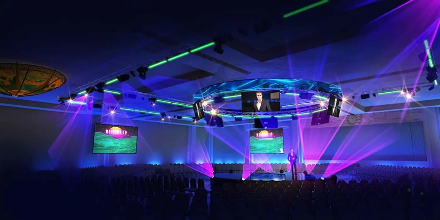 live ticker stage design idea