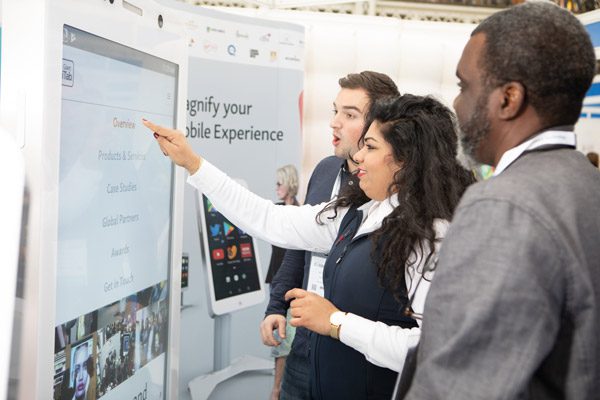 San Antonio touchscreen tv rental for events