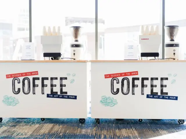 corporate event table branding